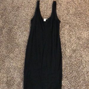 Midi fitted cotton dress